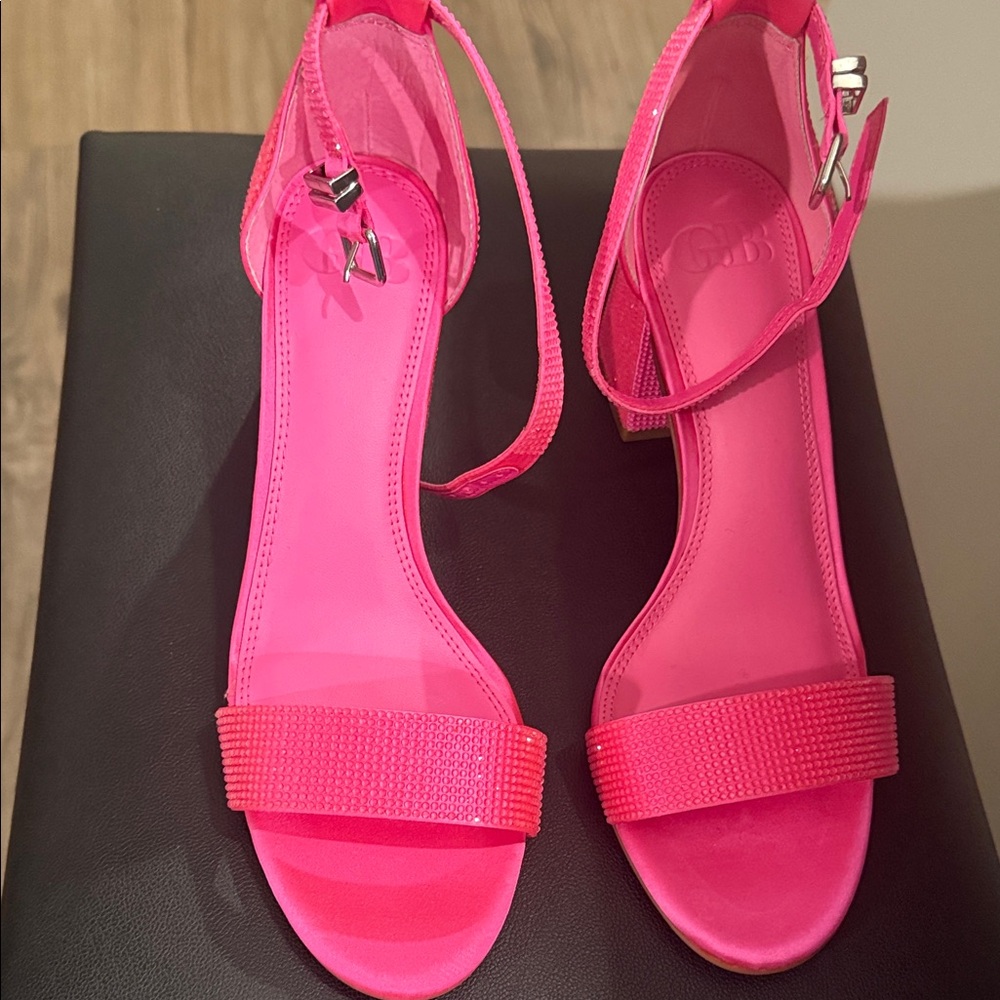 Gianni Bini Hot Pink Strappy Heels